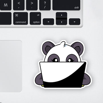 Coding Panda Laptop Sticker