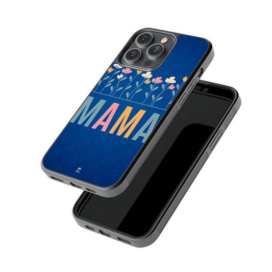 Mama Floral Pattern  Glossy Metal Case