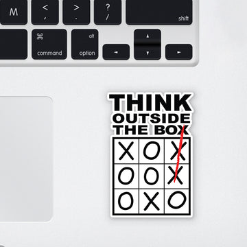 Think Outside the Box Laptop Sticker