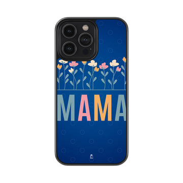 Mama Floral Pattern  Glossy Metal Case
