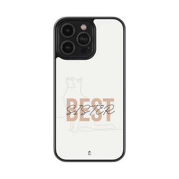 Best Cat Sister Glossy Metal Case