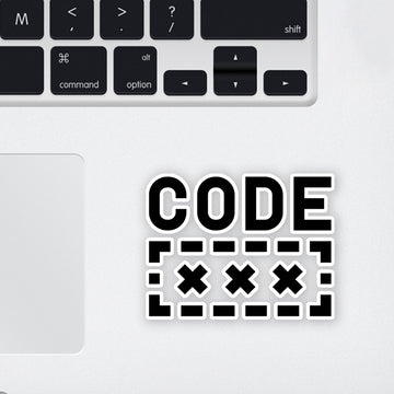 Code XXX Laptop Sticker