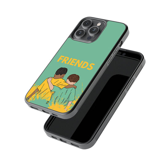 Childhood friends Glossy Metal Case