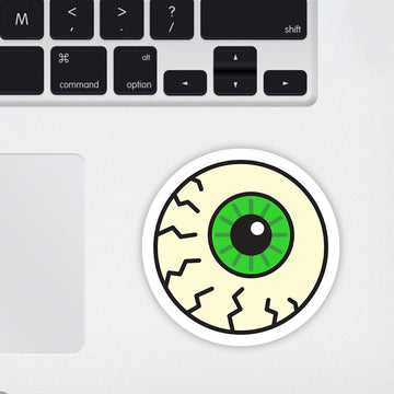 Tensed Eyes Laptop Sticker