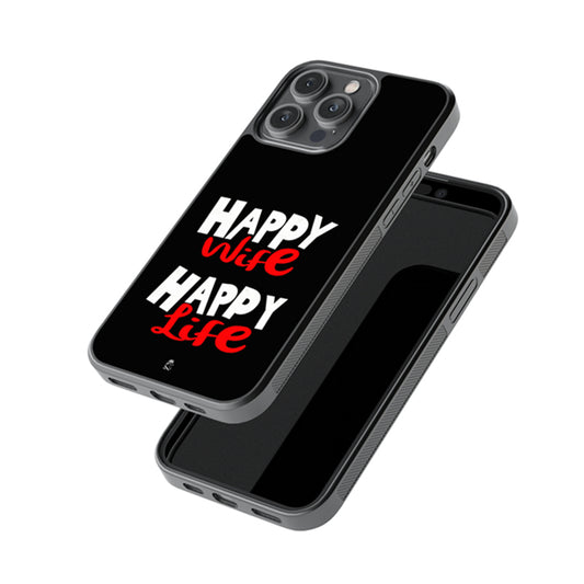 Happy Wife Happy Life Glossy Metal Case