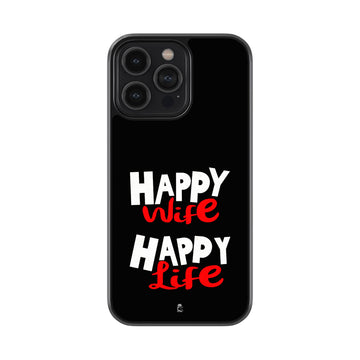 Happy Wife Happy Life Glossy Metal Case