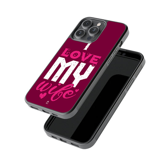 I Love My Wife Glossy Metal Case