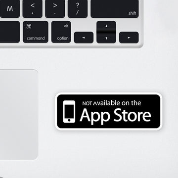 Not Avl On the Store Laptop Sticker