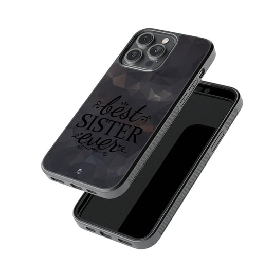 Best Sister Ever Glossy Metal Case