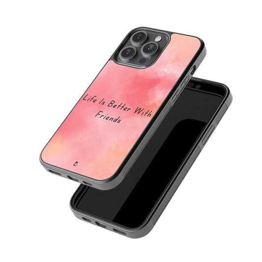 Life is Better With Friends Glossy Metal Case