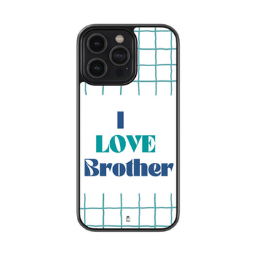 I Love Brother Glossy Metal Case