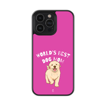 Worlds Best Dog Mom Glossy Metal Case