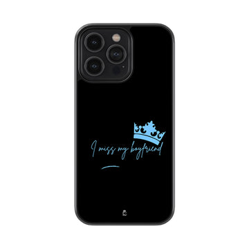 Miss My Boyfriend Glossy Metal Case