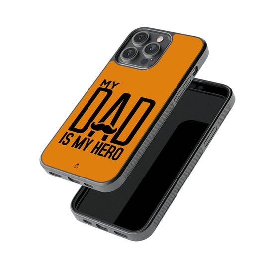 My Dad is My Hero  Glossy Metal Case