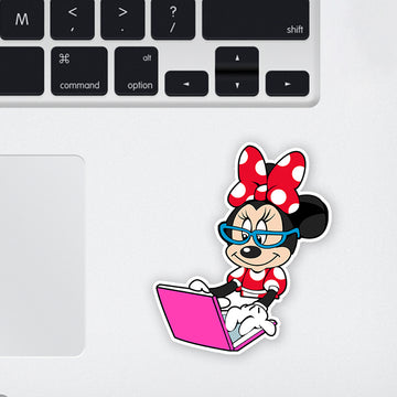 Techie Minnie Laptop Sticker