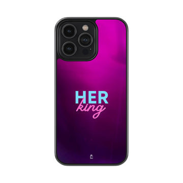 Her King Glossy Metal Case