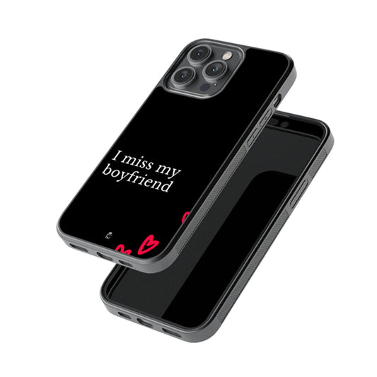 I Miss My Boyfriend Glossy Metal Case