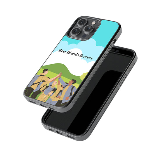 Best Friends Forever Glossy Metal Case