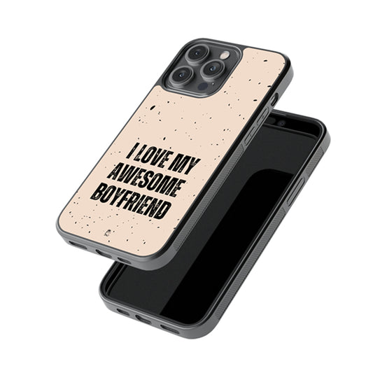 Awesome Boyfriend Glossy Metal Case