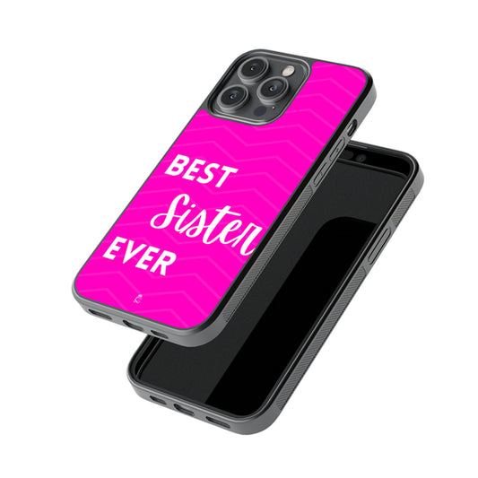 Best Sister Ever Glossy Metal Case