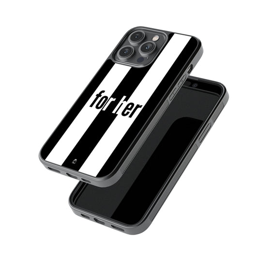 For Her Stripes Glossy Metal Case