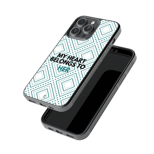 My Heart Belongs to Her Glossy Metal Case