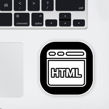 HTML Laptop Sticker