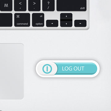 Log in Laptop Sticker