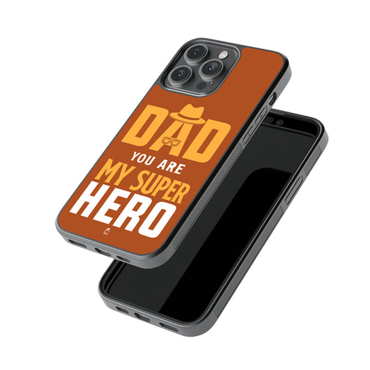 You are my Super Hero Glossy Metal Case