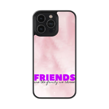 Friends are the family we choose Glossy Metal Case