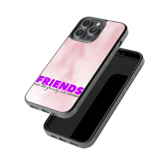 Friends are the family we choose Glossy Metal Case