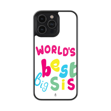 Best Big Sis Glossy Metal Case