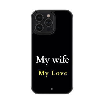 My Wife My Love Glossy Metal Case