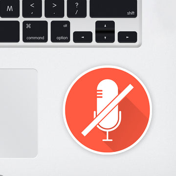 Strictly Muted Laptop Sticker