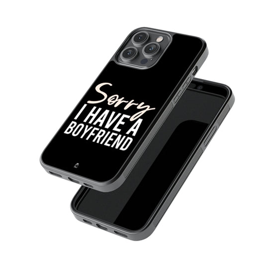 Sorry I Have a BoyFriend Glossy Metal Case