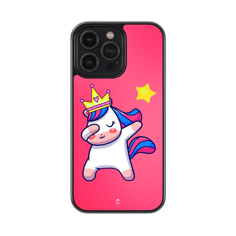 Stylish Unicorn Glossy Metal Case