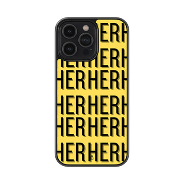 Her Pattern Glossy Metal Case