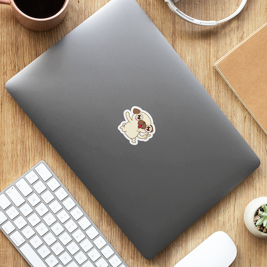 Cute Lil Doddie boy Laptop Sticker