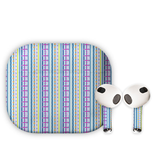 Saree Pattern Earbuds Skin