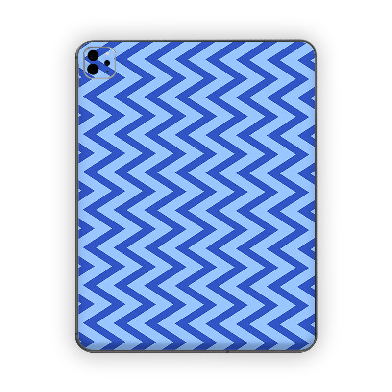 Blue Strike Pattern Ipad Skin