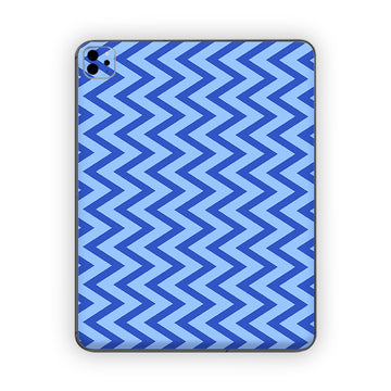 Blue Strike Pattern Ipad Skin