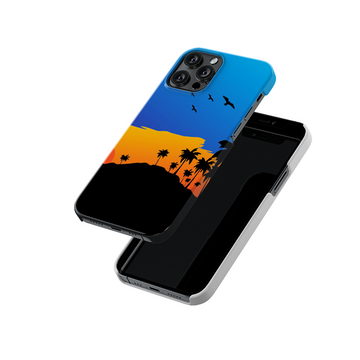 Silhovette Of Landscape Slim Hard Case