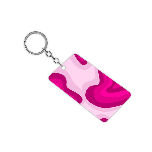 Purple Waves Keychain