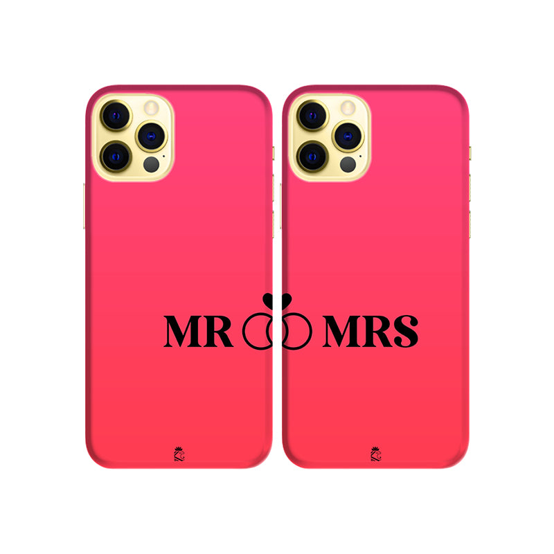 Mr and Mrs Slim Hard Couple Phone Case