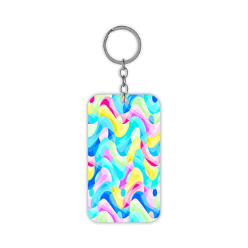 Colourful Waves Keychain