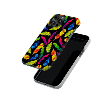 Neon Colourful Feather Slim Hard Call