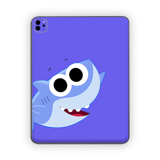 Blue Big Whale Ipad Skin
