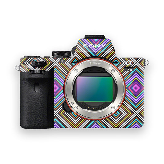 Square Quad Stripes Camera Skin