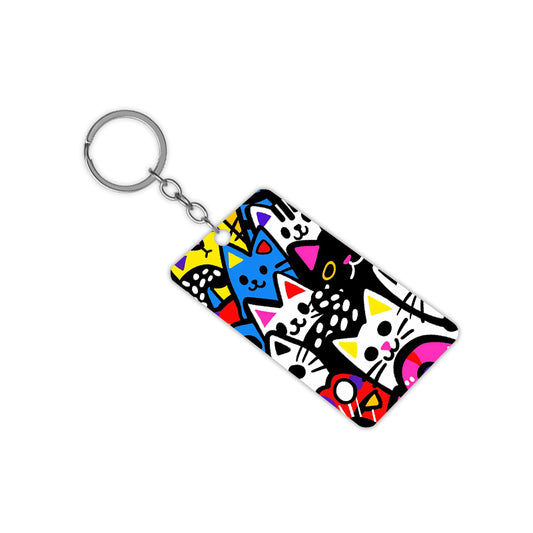 Cat Family Keychain