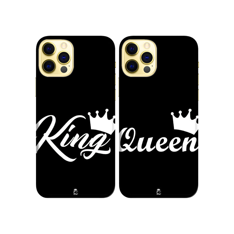 King and Queen Slim Hard Couple Phone Case
